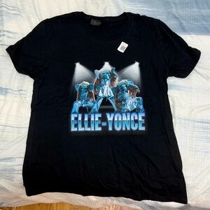 Ellie the Elephant - New York Liberty - Black Graphic T-Shirt